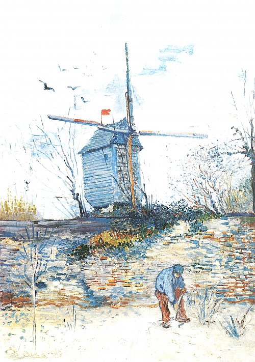 Vincent van Gogh Le Moulin de la Galette 3 Wandbild