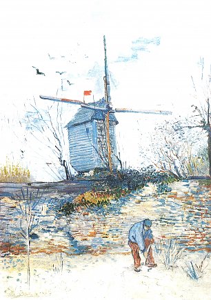Vincent van Gogh Le Moulin de la Galette 3 Wandbild