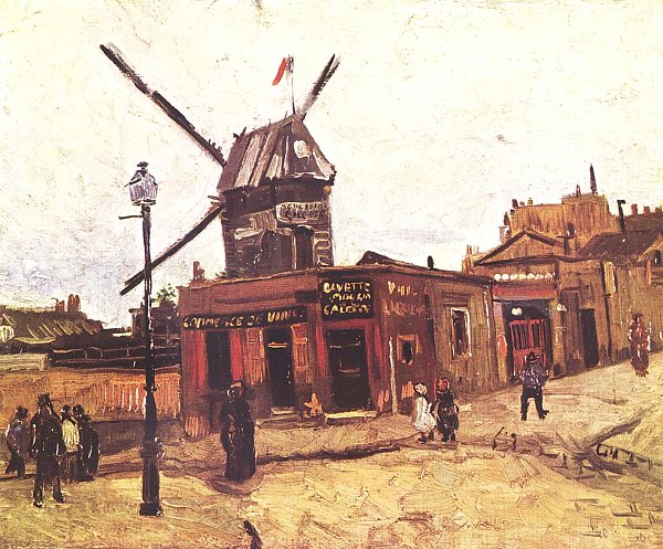 Vincent van Gogh Le Moulin de la Galette 4 Wandbild