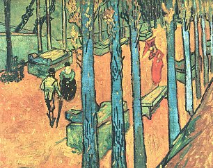Vincent van Gogh Les Alyscamps fallende Blaetter Wandbild