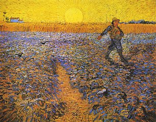 Vincent van Gogh Saemann bei untergehender Sonne Wandbild