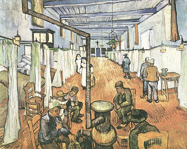 Vincent van Gogh Schlafsaal im Hospital in Arles Wandbild