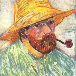 Vincent-van-Gogh-Selbstbildnis-mit-Strohhut-2