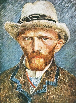 Vincent van Gogh Selbstbildnis mit grauem Filzhut 1 Wandbild