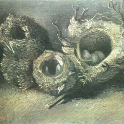 Vincent-van-Gogh-Stillleben-mit-drei-Vogelnestern