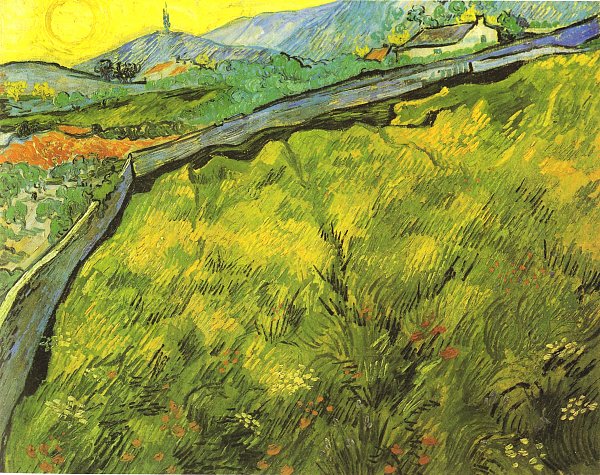 Vincent van Gogh Ummauertes Feld Wandbild