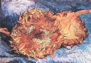 Vincent van Gogh Zwei abgeschnittene Sonnenblumen Wandbild