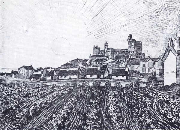 Vincent van Gogh Ansicht von Saintes Maries