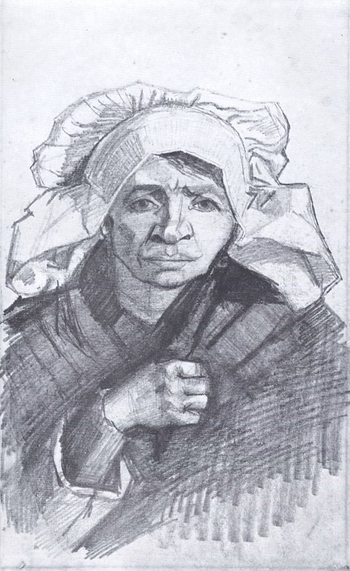 Vincent van Gogh Baeuerin mit weisser Haube 2 Wandbild