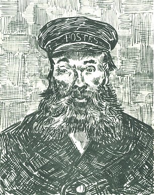 Vincent van Gogh Der Postbote Roulin Wandbild