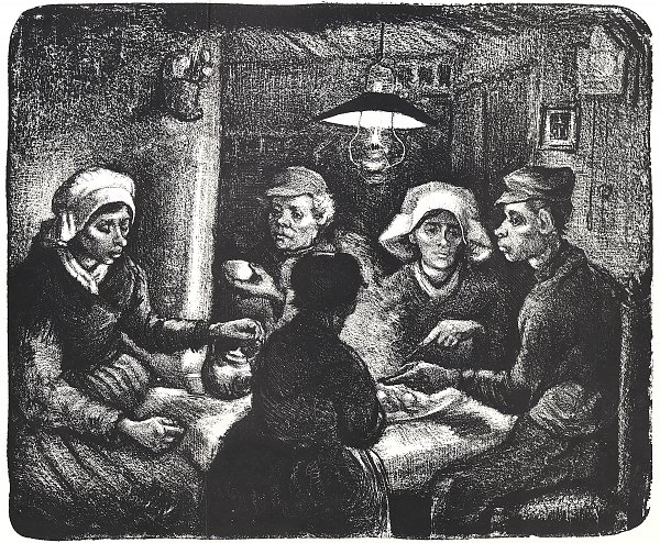 Vincent van Gogh Die Kartoffelesser 3 Wandbild