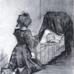 Vincent-van-Gogh-Maedchen-an-der-Wiege