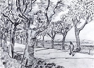 Vincent van Gogh Strasse nach Tarascon Wandbild