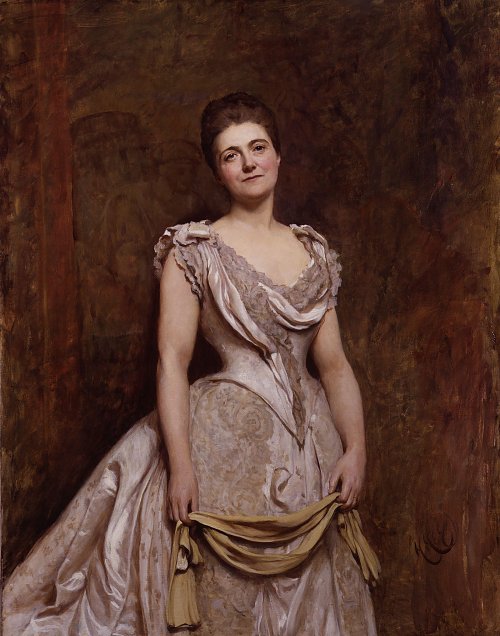 Hubert von Herkomer Emilia Francis Wandbild