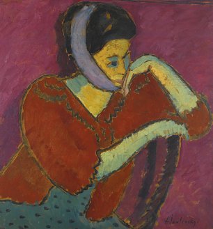 Alexej von Jawlensky Frau mit Kopfbinde Wandbild