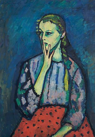 Alexej von Jawlensky Portrait of a Girl Wandbild