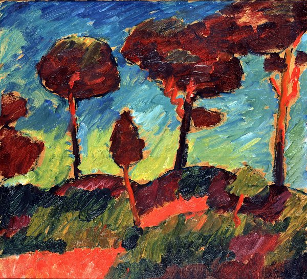 Alexej von Jawlensky Sturmkiefern in Prerow Wandbild