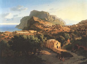 Leo von Klenze Innere Anscith der Insel Capri 2 Wandbild