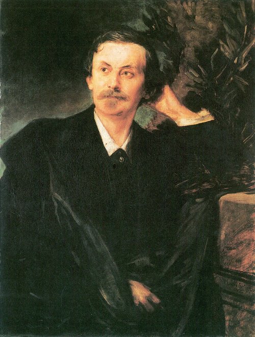 Franz von Lenbach Adolf Friedrich Graf von Schack Wandbild