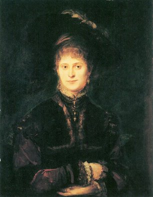 Franz von Lenbach Magdalena Plach Wandbild