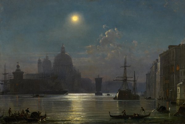 Friedrich von Nerly Blick auf Santa Maria della Salute Wandbild