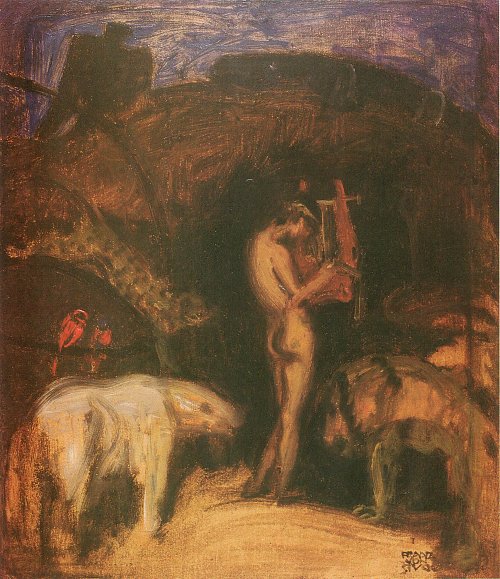 Franz von Stuck Orpheus und die Tiere Wandbild