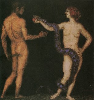 Franz von Stuck Versuchung Wandbild
