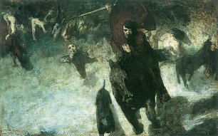 Franz von Stuck Wilde Jagd Wandbild