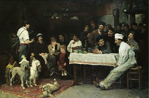 Fritz von Uhde The Performing Dogs Wandbild