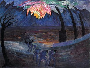 Marianne von Werefkin Sonnenaufgang Wandbild