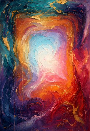 Abstrakt B0042 Wandbild