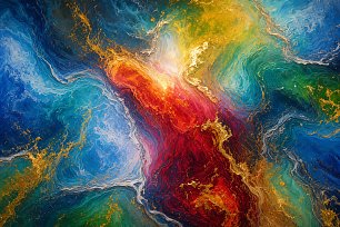 Abstrakt B0426 Wandbild