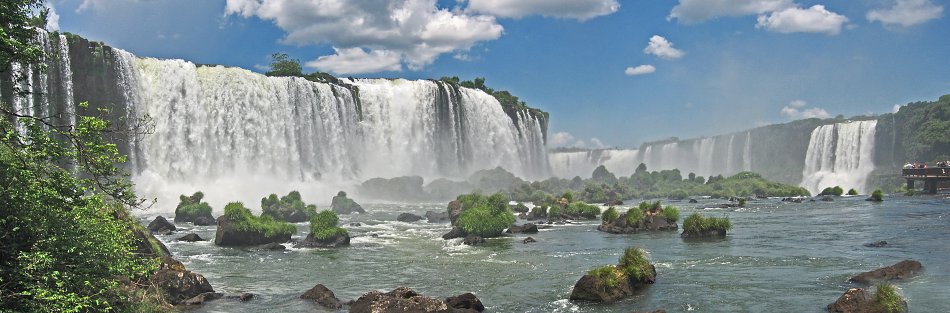 Panorama Wasserfaelle Iguacu Wandbild