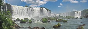 Panorama Wasserfaelle Iguacu Wandbild