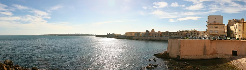 Syracus Kuestenpanorama Wandbild