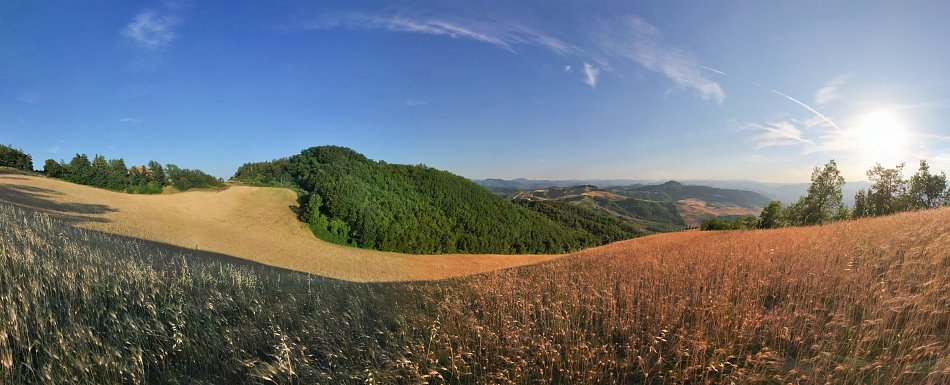 Huegellandschaft Italien Wandbild