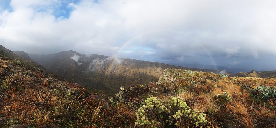 Regenbogen Panorama Wandbild