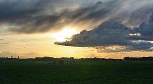 Sonne und Wolken Wandbild