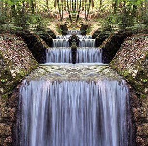 Wasserstrom Wandbild