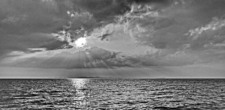 Meer Sonnenuntergang Wandbild