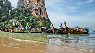 Boote Thailand Wandbild