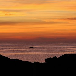 Morgenrot-Kueste-Meer