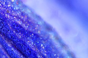 Schimmernd Blau Glitter Wandbild