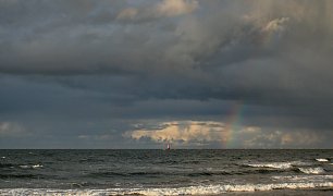 Regenbogen Meer Ostsee Wandbild