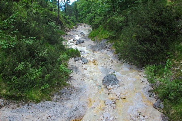 Ausgetrockneter Fluss Wandbild