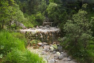 Gestufter Wasserfall Wandbild