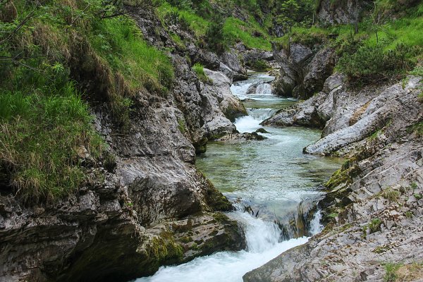 Idyllischer Bach Wandbild