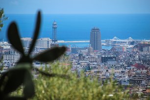 Aussicht ueber Barcelona Wandbild