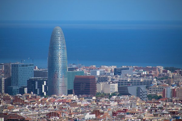 Barcelona Torre Agbar Turm Wandbild