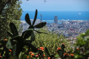 Blick auf Barcelona Wandbild